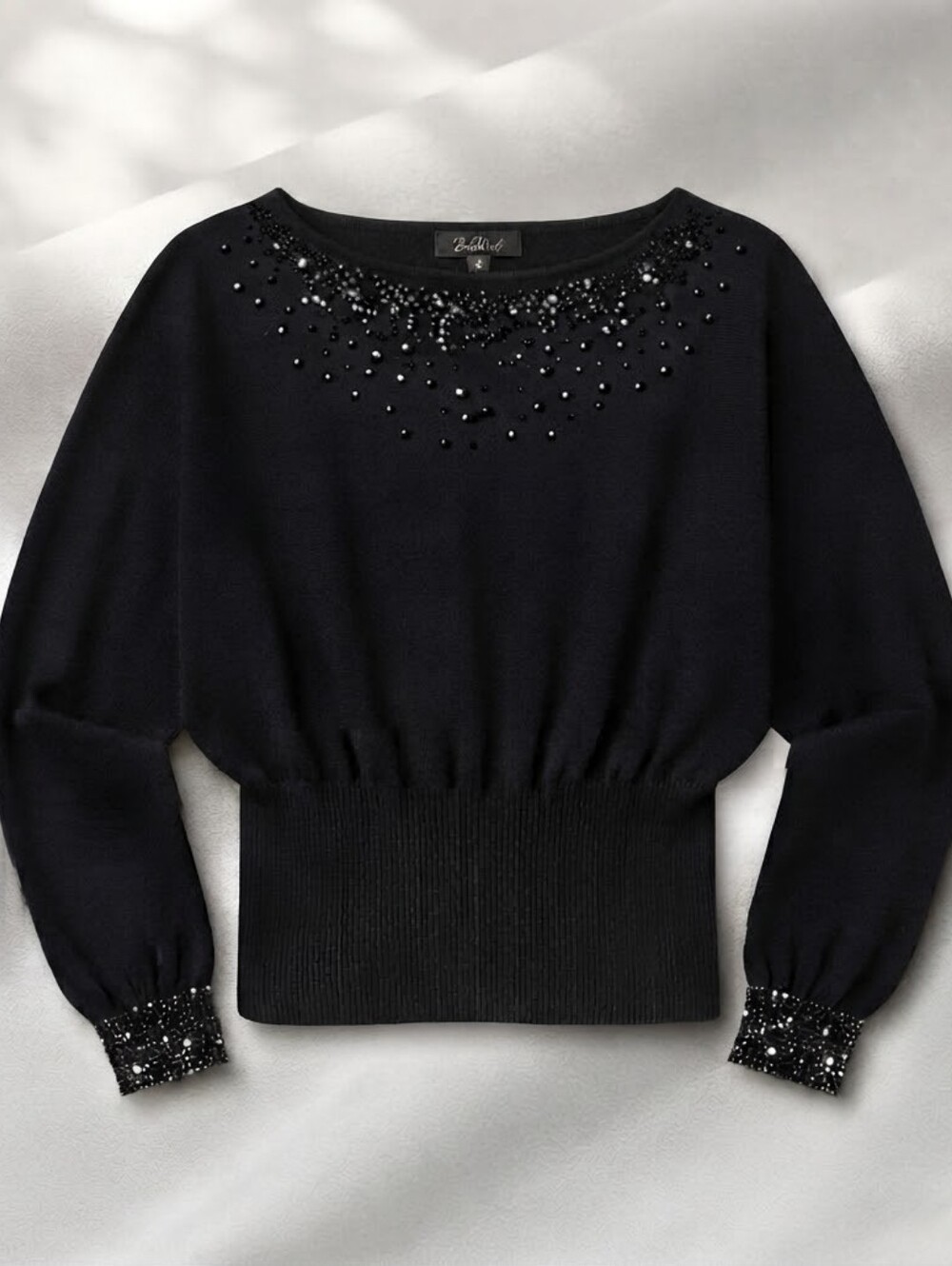 Belldini Black Women's Sweater with Subtle Sparkle Size M